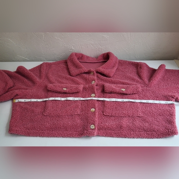 Shein Curve Pink Cropped Jacket, 3XL - Picture 6 of 12